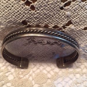 SW vintage twist sterling silver cuff bracelet